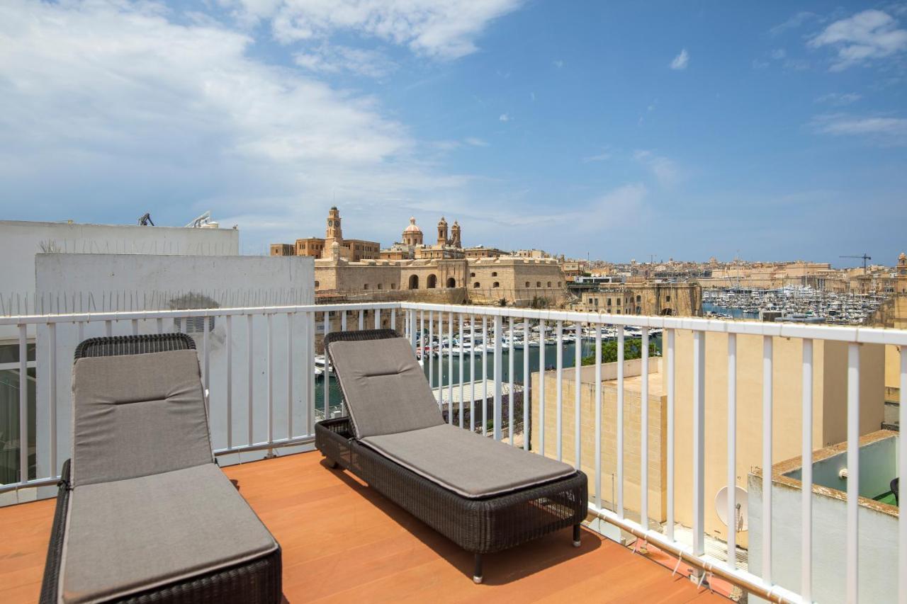 Traditional & Modern Maltese Townhouse - Rooftop Terrace And Sea Views, Close To Birgu Waterfront Cospicua エクステリア 写真